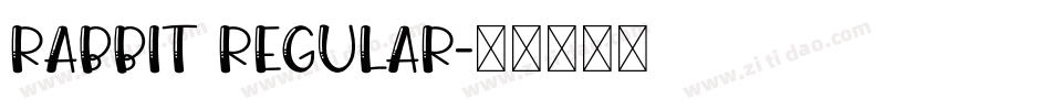 Rabbit Regular字体转换
